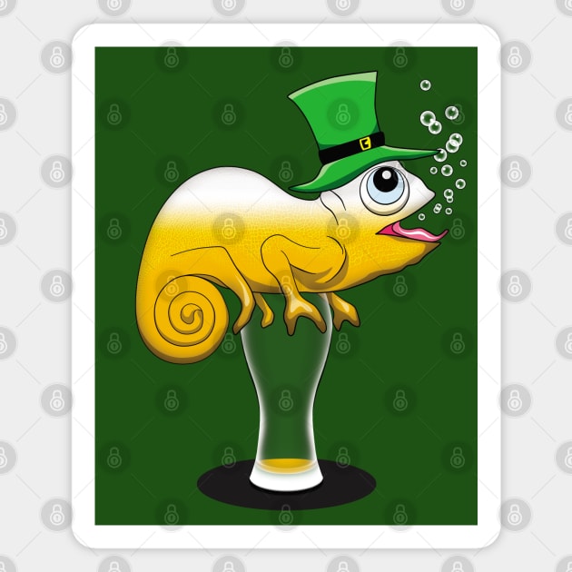 Funny St Patricks day Beer drinking animal Magnet by TMBTM